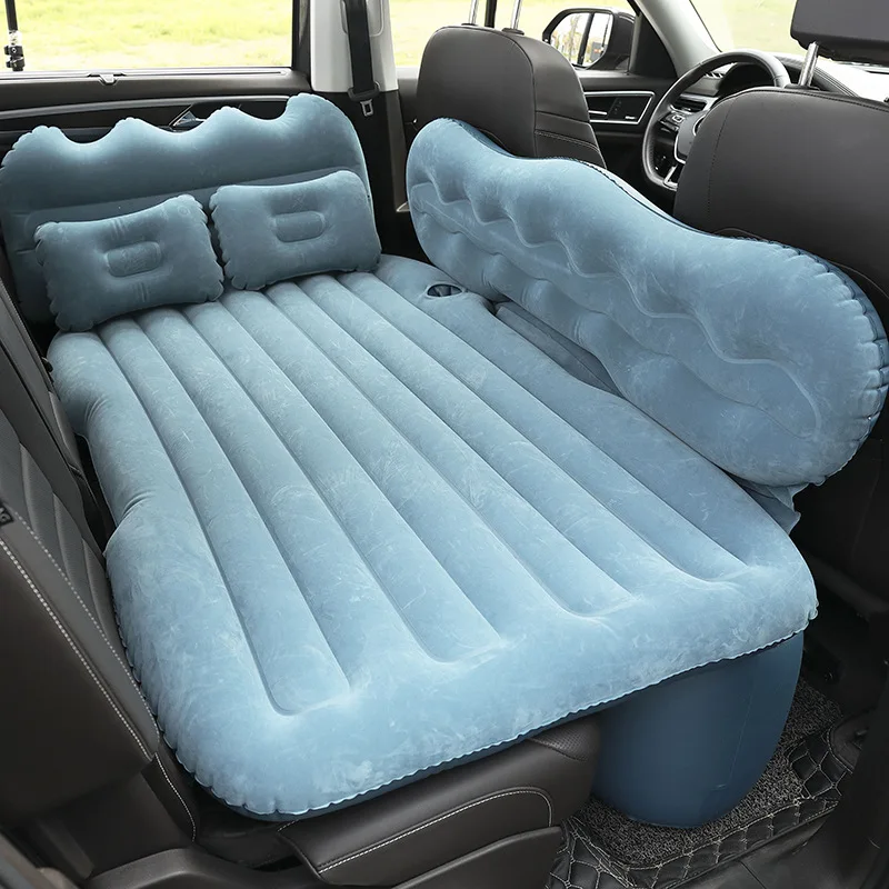 Cama de viaje para coche, colchón de aire automático, almohadilla para  dormir, asiento trasero inflable, cojines para exteriores, sofá cama de