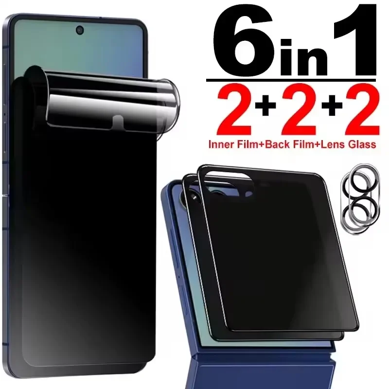 Flexible Privacy Screen Protectors - Anti-Spy Hydrogel Film with Front and Back Coverage