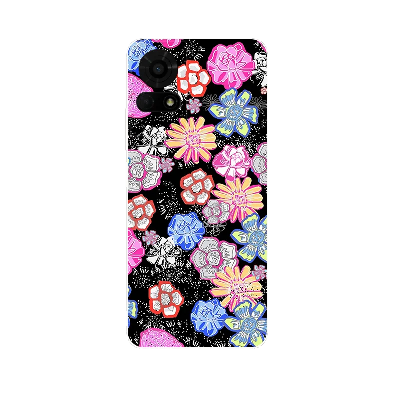 Cartoon Printed Soft TPU Silicone Back Cover - Bumper Case