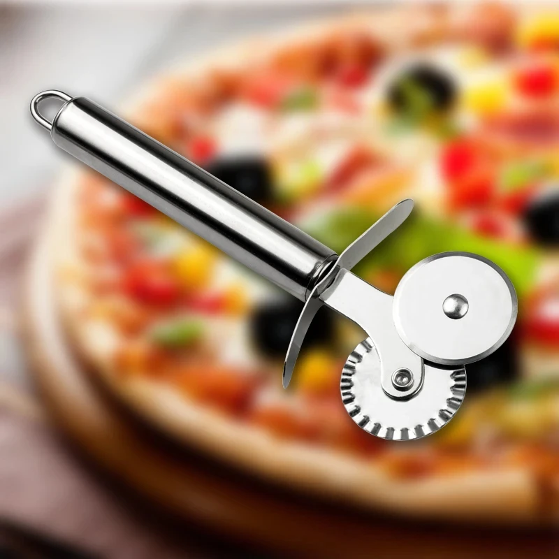 Stainless Steel Pizza Cutter Slicer Wheel Cake Bread Pies Round Knife Pasta Dough Baking Kitchen Cooking Tool pizza cutter,cake cutter,pizza knife