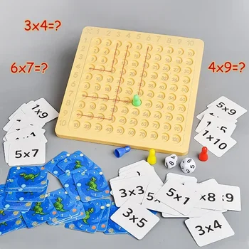 New Montessori Educational Math Toys for Baby Kids 99 Multiplication Addition Table Preschool Math Arithmetic Teaching Aids Gift 1