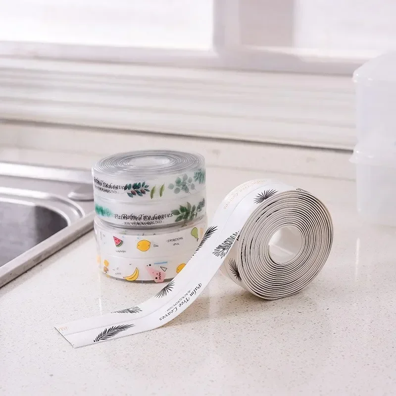 Waterproof Mildew Proof Tape Kitchen Self-Adhesive Anti-Mold Tape Gap Sticker Wall Sticker Cartoon Fruit Images Home Tools wall stickers self adhesive stickers waterproof tape kitchen wall sticker waterproof wall tape