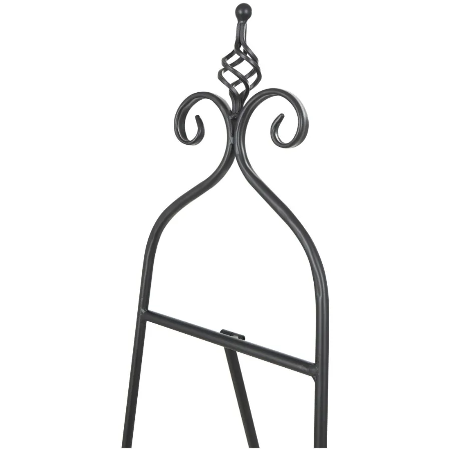 Adjustable Black Metal Art Display Scroll Easel