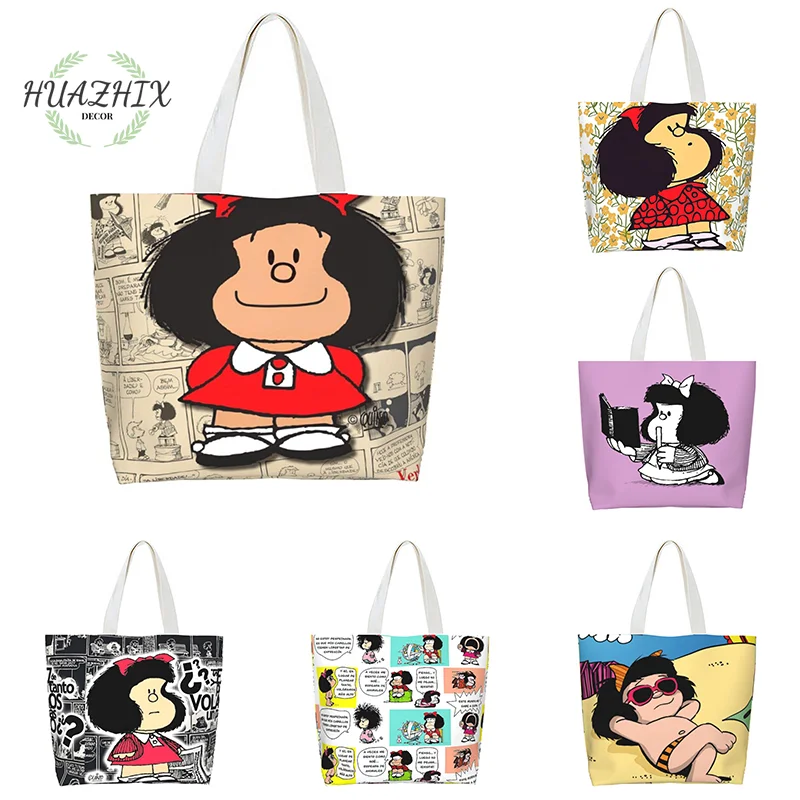 Mafalda Bolso de hombro de gran capacidad para mujer, bolsa de mano de