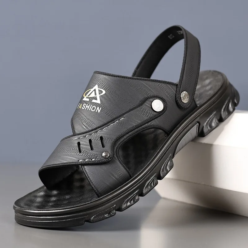 

Men's Sandals Light PU Leather Casual Sandals Summer New Beach Shoes for Men Platform Sandals Fashion Slippers Sandalias Hombre