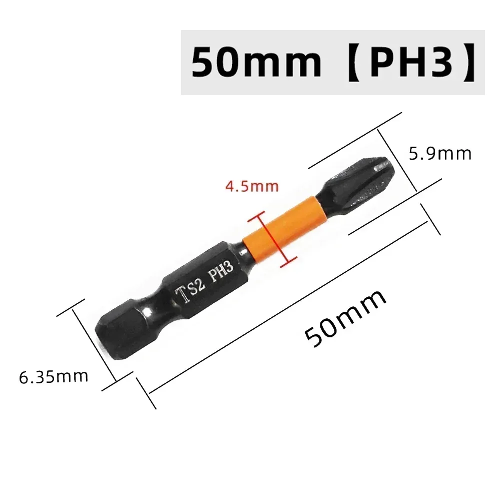 12-teiliges Magnetisches Schraubendreher-Bit-Set – 50 Mm, Inkl. PZ1-3 & PH1-3 Für Elektro- & Handbohrer