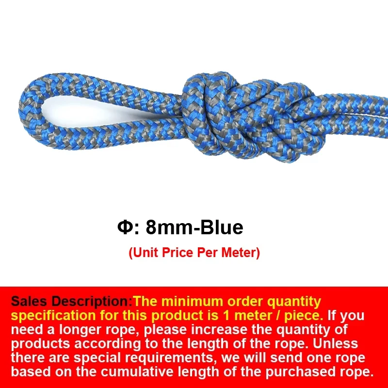 Φ8mm-Yüksek Sıcaklığa Dayanıklı Ağaç Tırmanışı ve Özel Kaldırma Statik Halatlı Bahçe Eğitimi, P290