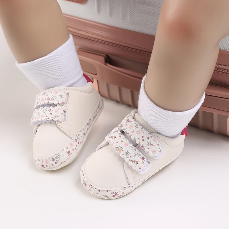 Fashion Baby Shoes Children White Sports Shoes For Girls Soft Flats Baby Toddler First Walkers Kids Sneakers Casual Infant Shoes