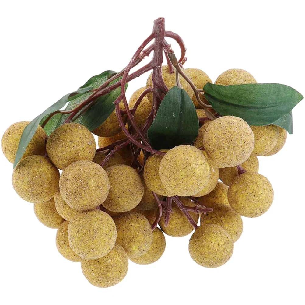 

Simulated Fruit Model Artificial Longan Model Decorative Fruit Ornament Fake Longan Decor
