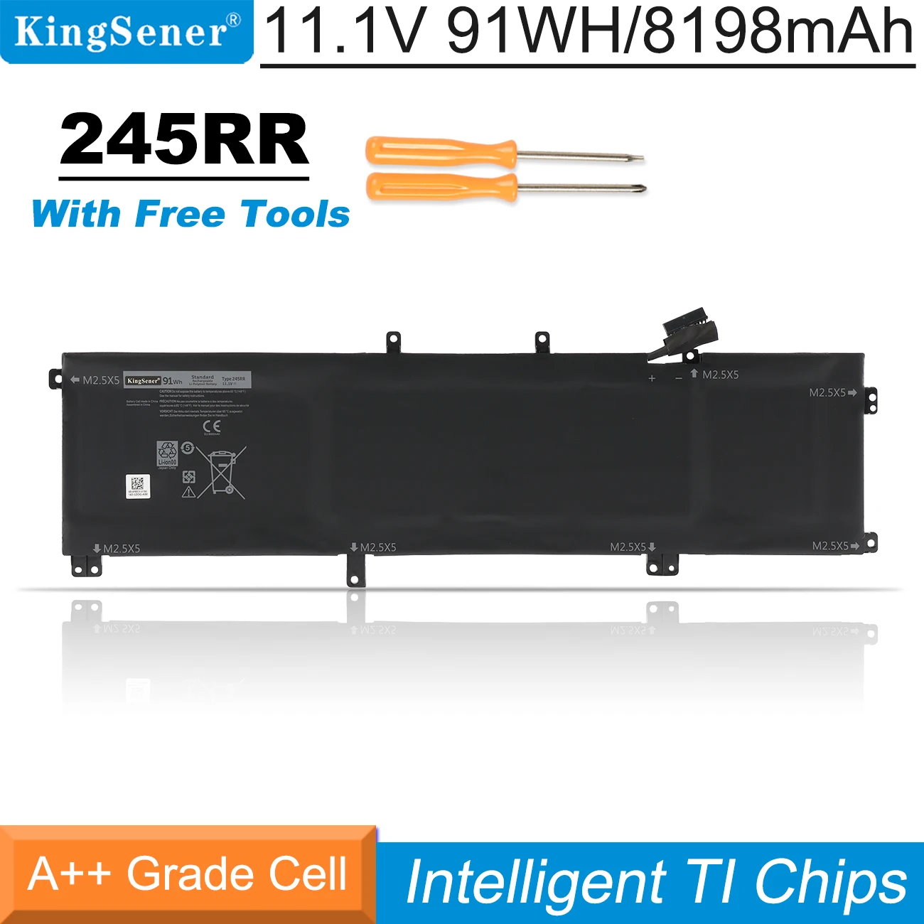 Kingsener 11.1v 91wh 245rr Bateria do Portátil para Dell Xps 15 9530 9535 para Precisão M3800 Totrm H76mv 7d1wj Livre Toos