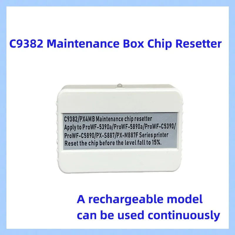 Maintenance Box C9382 Chip Resetter For Epson WorkForce C5890 WF-C5390 C5390 C5890 PX-S887 PX-M887F Printer