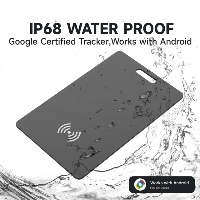 Wireless Charge Wallet Tracker Card Thin Key Bag Luggage Pet BLE GPS Locator Google Find Hub Smart Tag for Xiaomi Samsung Phones
