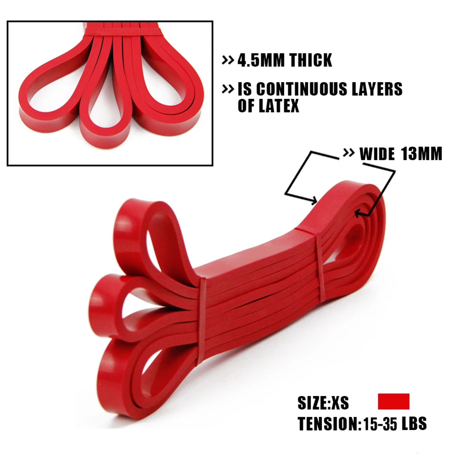 New Workout Pilates Resistance Band Exercise Elastic Band Sport Strength Pull Assist Heavy Duty Fitness Equipment