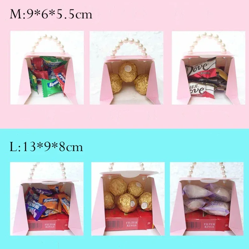 10Pcs/Lot Portable Party Wedding Favor Candy Boxes Baby Shower Gift Bags DIY Creative C... - SKU PFCB1145 - UGI Packaging