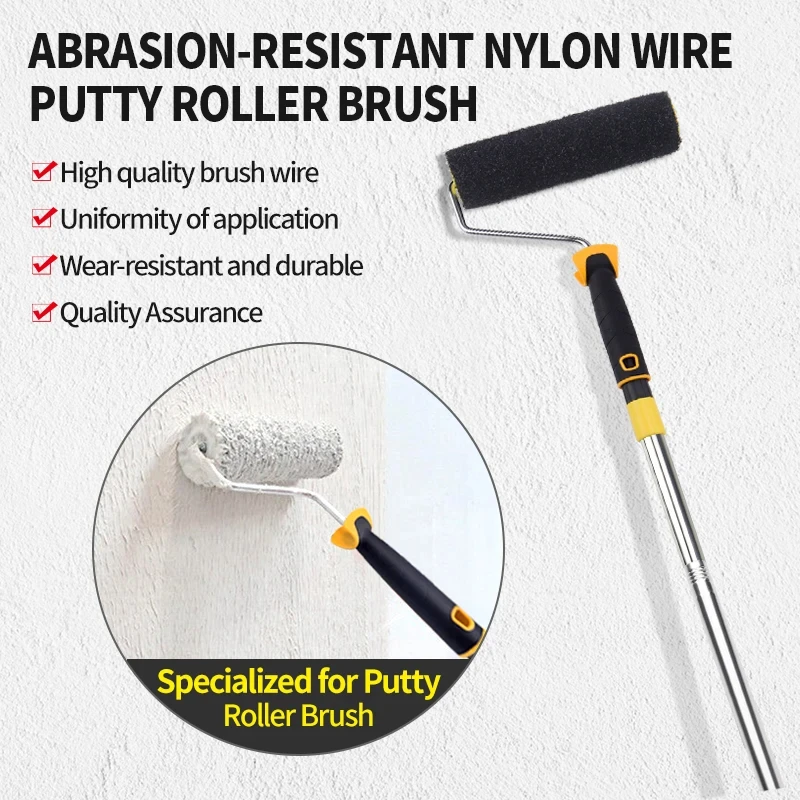 9'' Patterned Paint Roller Texture Rubber Roller for Wall Decoration Household DIY Paint Art Tool for Wall Decoration