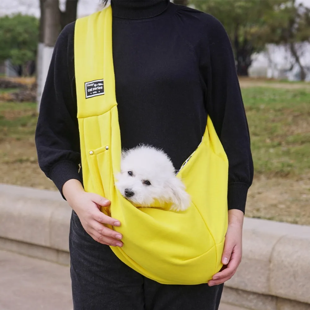Pet Crossbody Shoulder Cat Puppy Sling Carrier Bag Pet Crossbody Shoulder Bag Outdoor Travel Portable Carry Supplies