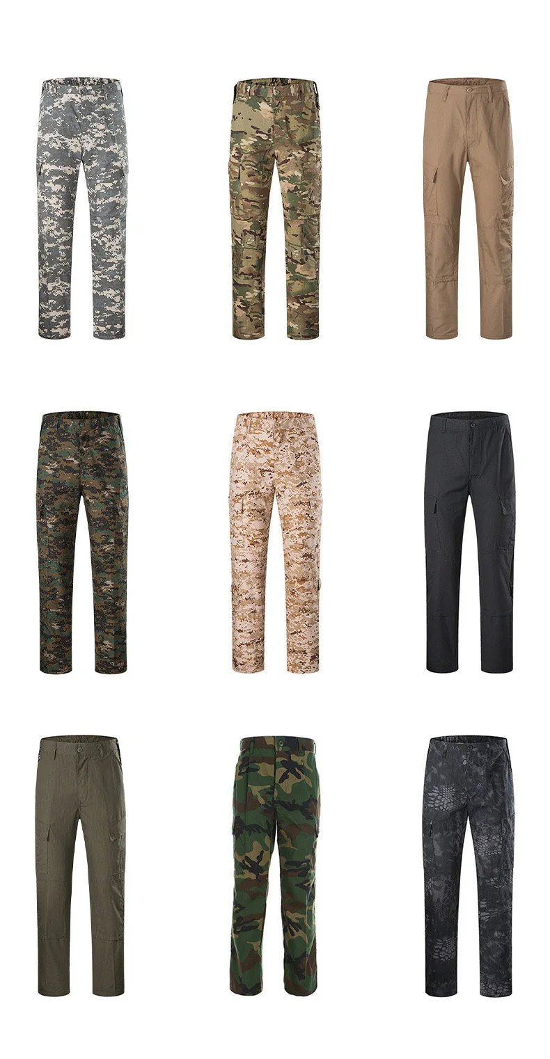 Les Umes Pantalon Cargo Homme Tactique – Ripstop Militaire, Multi-Poches, Résistant Pour Randonnée & Travail