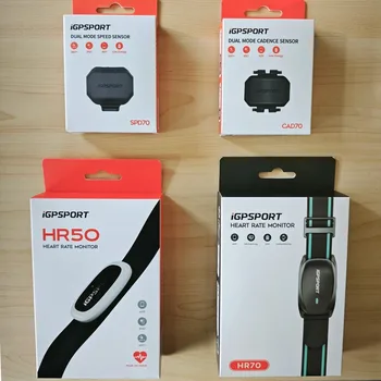 IGPSPORT Cycling Accessories Cadence Speed Sensor CAD70 SPD70, Heart Rate Monitor HR50 HR70 for Bike Computer Bluetooth ANT+ 1