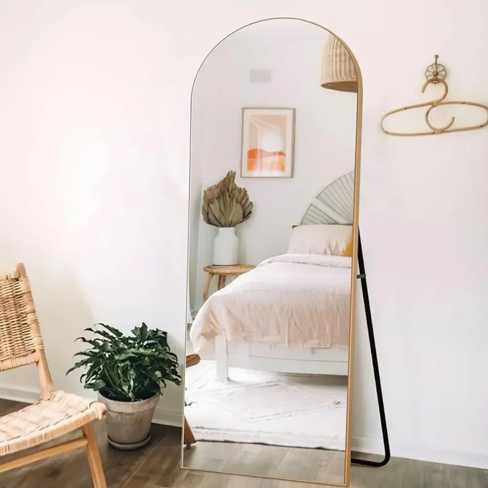 

71"x27" Arched Full Length Mirror Large Arched Floor With Stand Wall Full Length Body Bedroom Standing Room