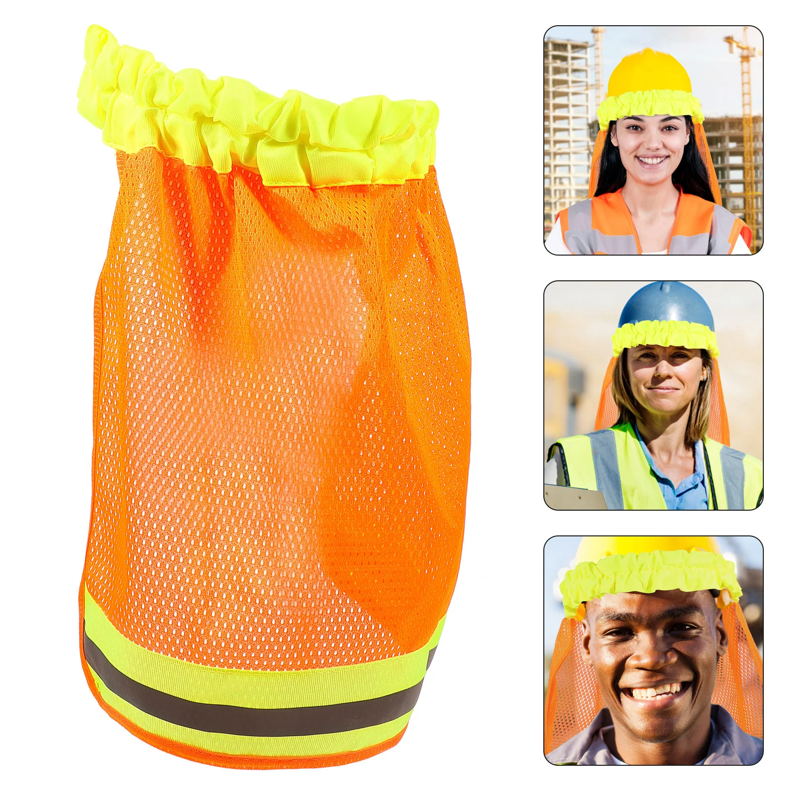 

Worker's Hat Brim Visor Construction Accessories Bonnets for Men Sun Block Hard Shade Polyester Cover Man