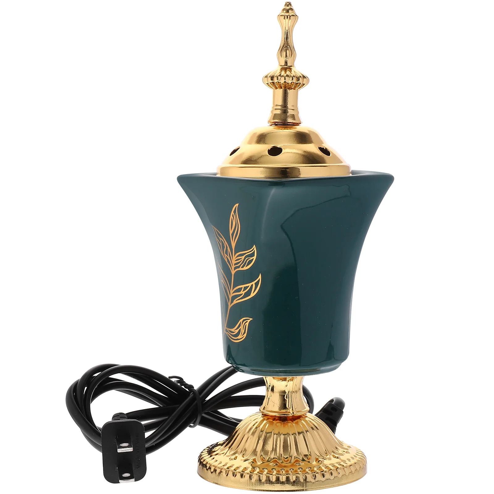 

Plug-in Incense Burner Home Decor Ornament Electric Portable for Office Censer Holder Ceramic Stove Homedecor