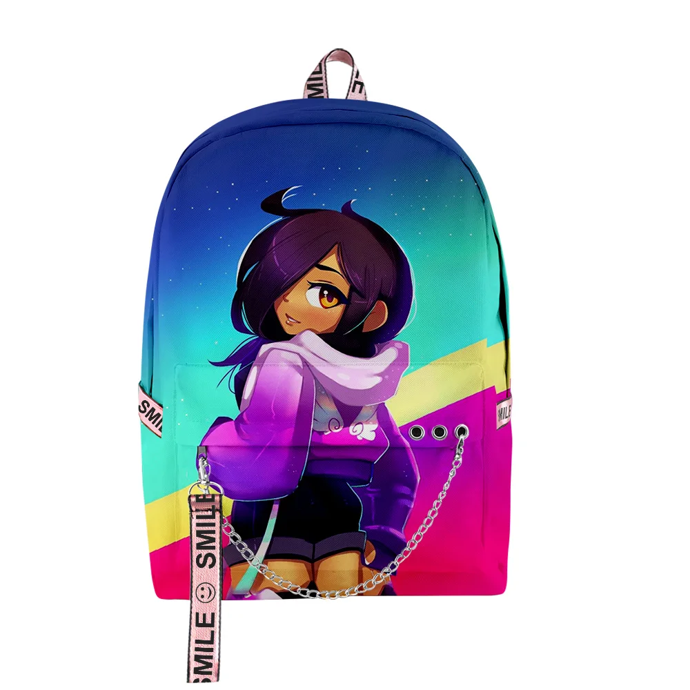 Popular Youthful School Bags Unisex Anime Aphmau As A Cat Travel Bags 3D Print Oxford Waterproof Notebook Shoulder Backpacks