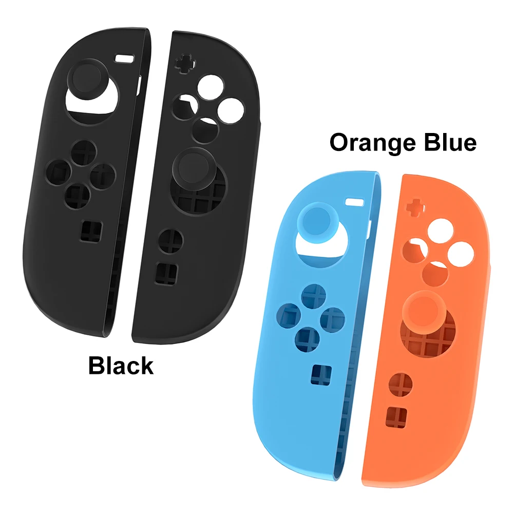 For Switch 2 Joy-con Handle Silicone Case Anti-Slip Protective Cover w/ Thumbstick Grips Caps for Nintendo for Switch 2