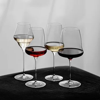 2PCS Ultra-Thin Crystal Wine & Champagne Glasses 1