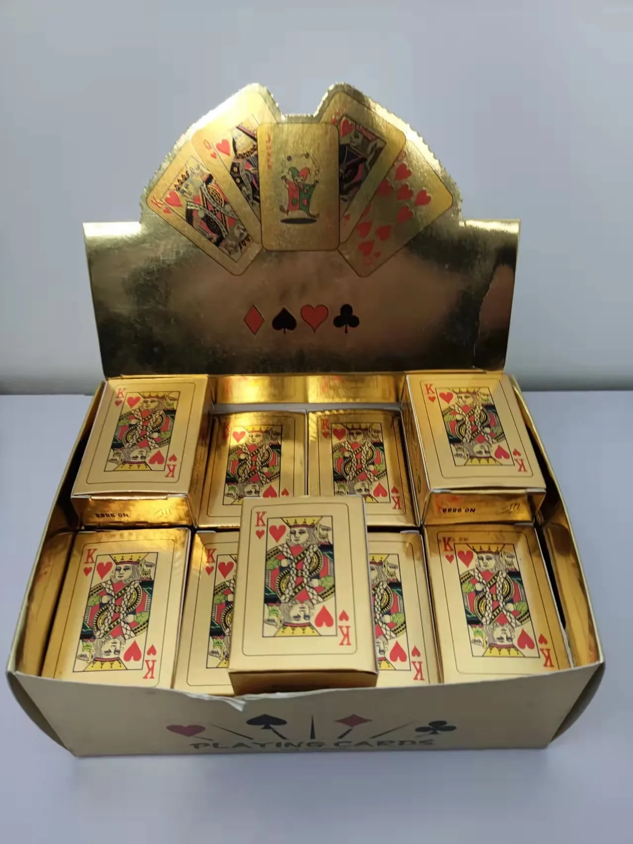 Playing Cards Plastic Playing Cards Golden Mini Playing Cards Waterproof Plastic Playing Cards