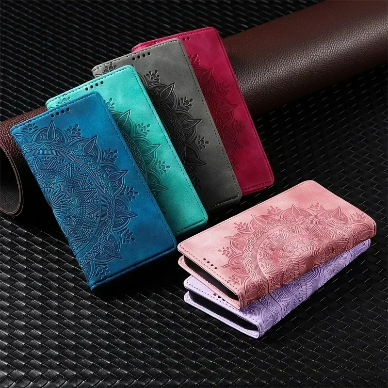 Oppo Find X5 Pro Leather Flip Wallet Phone Case with Magnetic Closure