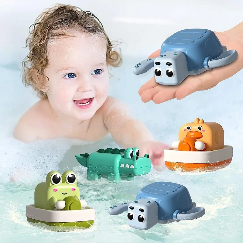 

Bath Toys for Toddlers Kids Swimming Turtle Bath Toys Floating Wind-up Bathtub Toys for Baby Pool Water Toys for 1 2 3 Year Boy