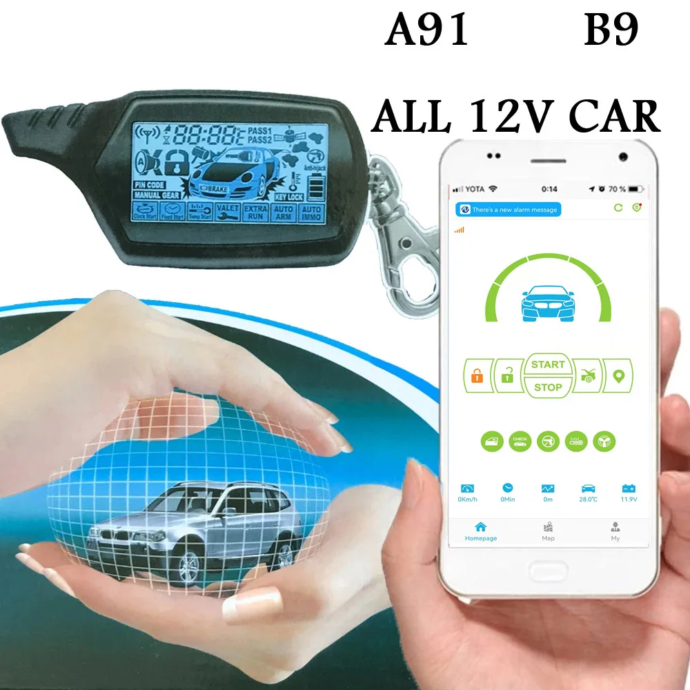 NFLH LH002 B9 GSM/GPS Mobile Phone Control Car GSM/GPS Car Dual Use Anti Theft Alarm System wireless remote control wireless remote controller