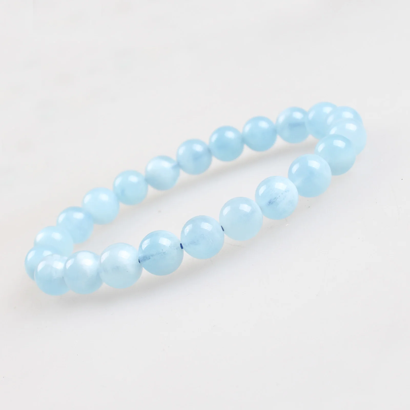 

100% Natural Stone Bracelets AAAAA Grade Aquamarine Beads Bracelets Charm Bracelet Jewelry 8mm Bracelet For Woman Christmas Gift