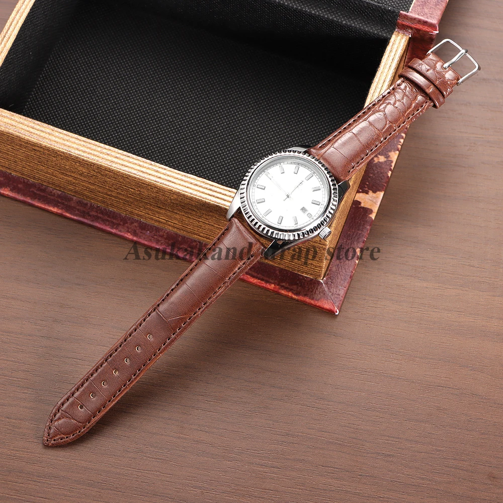 Premium Genuine Leather Watch Band - Universal Wrist Bracelet 12mm to 22mm
