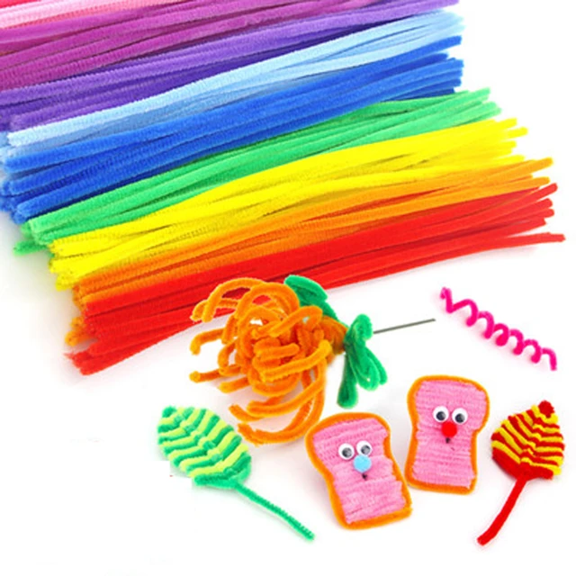100pcs 30cm Chenille Stems Twist Wire Chenille Stems Pipe Cleaners