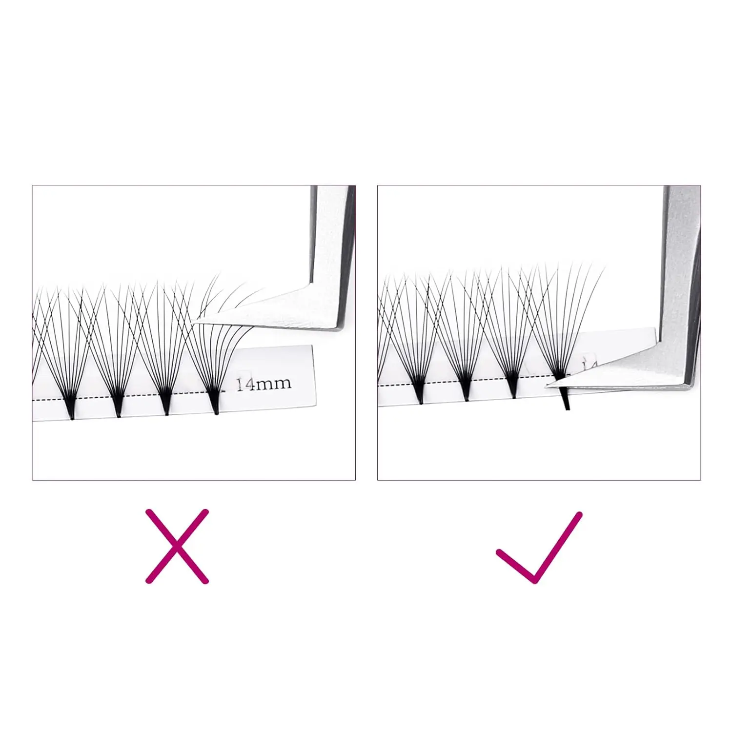 Custom Volume Lashes Extensions with Logo Point Base Promade Fan Lash Auto Fans False Eyelashes Flowering Blooming Volume Lashes 3