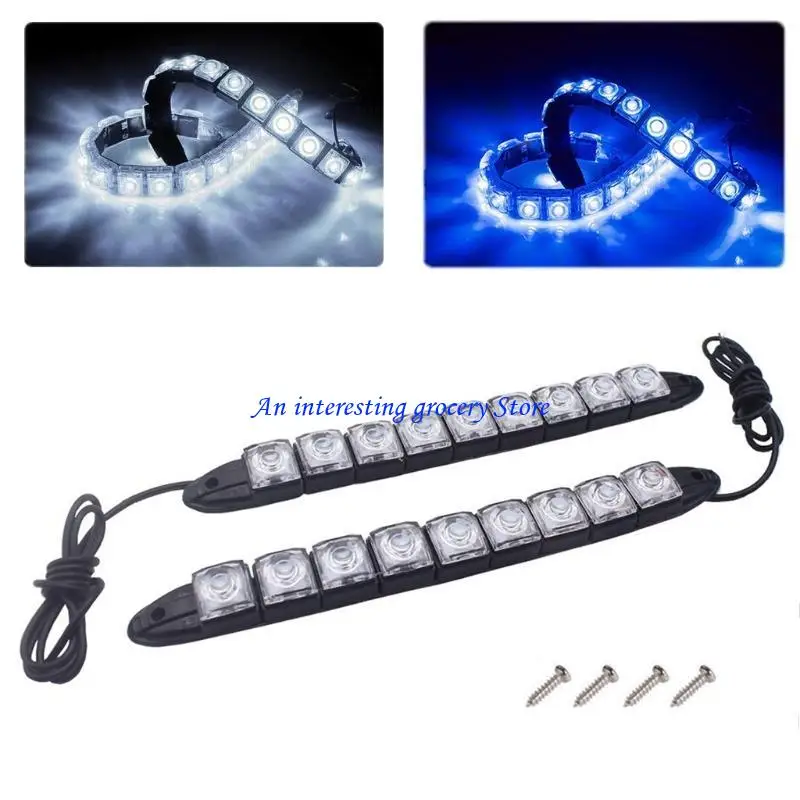 652d 2PCS 해양 보트 LED 스트립 조명 카약 요트 내비게이션 조명 IP67 방수