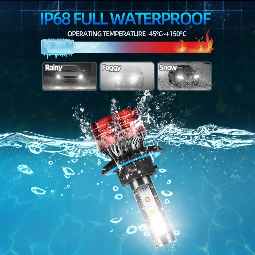 자동차 헤드 라이트 CSP 16000LM 120W LED 자동 헤드 램프, 안개등 12V, 쉐보레 스파크 2016 2015 2014 2013 화이트 램프 교체