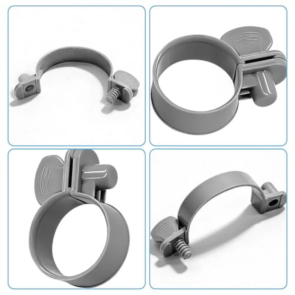 4/10PCS For Intex Pool Hose Clamps Set 1-1/4 Inch Pipe Connection Leak-Proof Plastic Hose Clamps Pool Filter Pump Accessories
