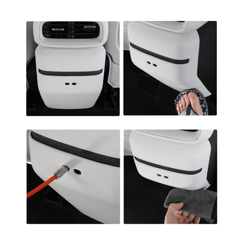 For Xpeng G6 Rear Armrest Box Anti Kick Pad Scratch-resistant ABS Protection Cover Mat Car Interior Accessories