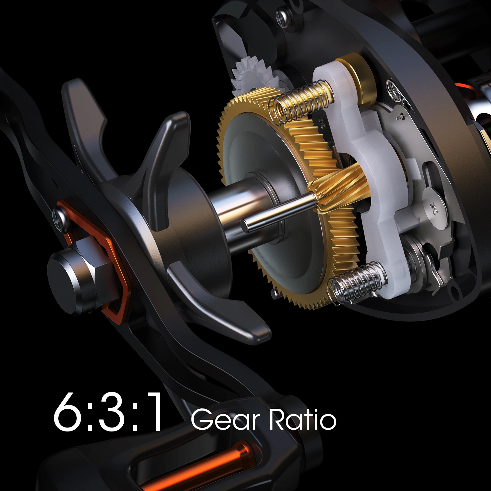 Neue lixada 12 1 Kugellager Bait casting Rollen fischen Fliegen Hochgeschwindigkeits-Angel rolle mit magnetischem Bremssystem 6.3: 1 Übersetzungs verhältnis – Detail 12