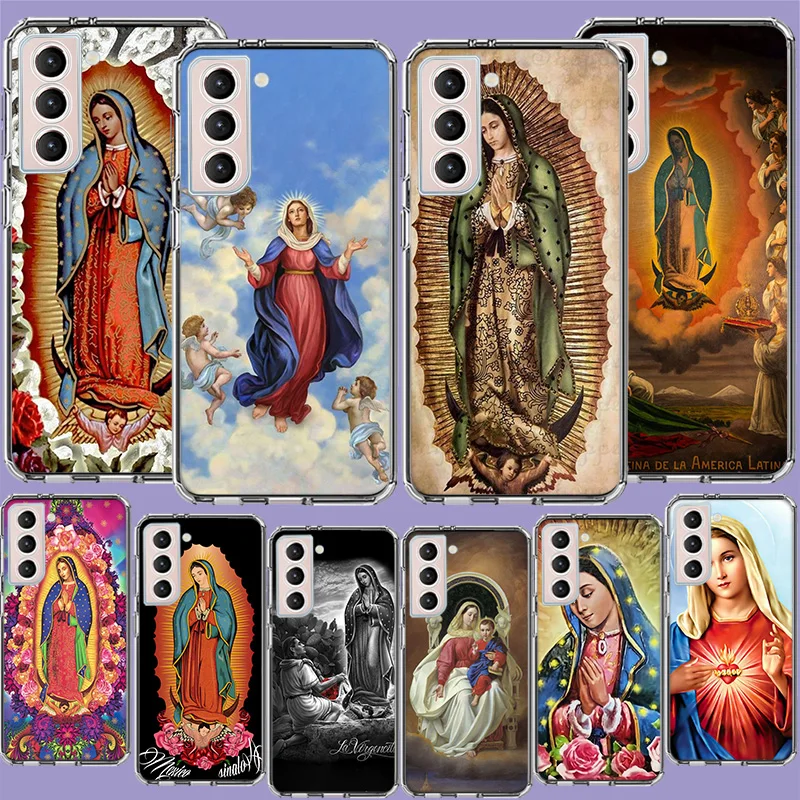 Virgin De Guadalupe Virgen Mary Custodia Per Telefono Per Samsung A04 A04S A15 A25 A35 A55 Galaxy Note 20 Ultra 10 Lite 9 8 M51 M32 M30S M2