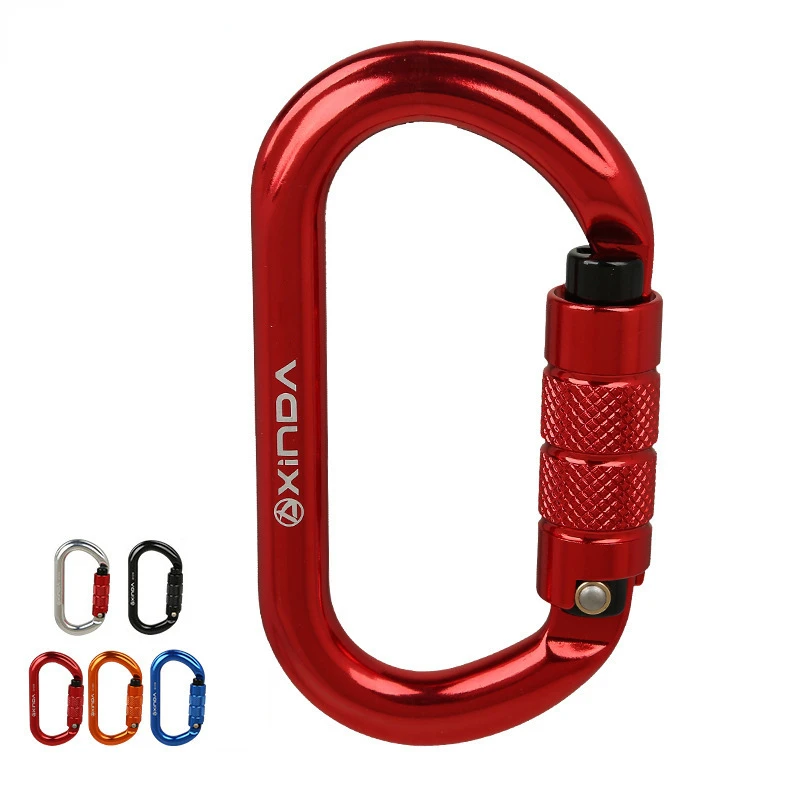 

O-type Lock Buckle Automatic Safety Master Carabiner Multicolor Crossing Hook Climbing Rock Mountaineer Equipment