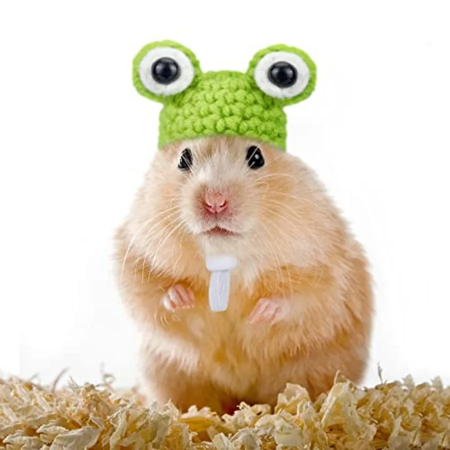 Hand Knitted Polycotton Hats for Small Animals