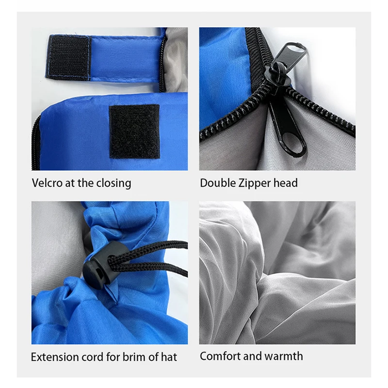 Outdoor Sleeping Bag 0.7-1.3kg for Autumn Winter Spring Indoor Keep Warm Travel Camping Gear Hiking Rest Cover sleeping bag