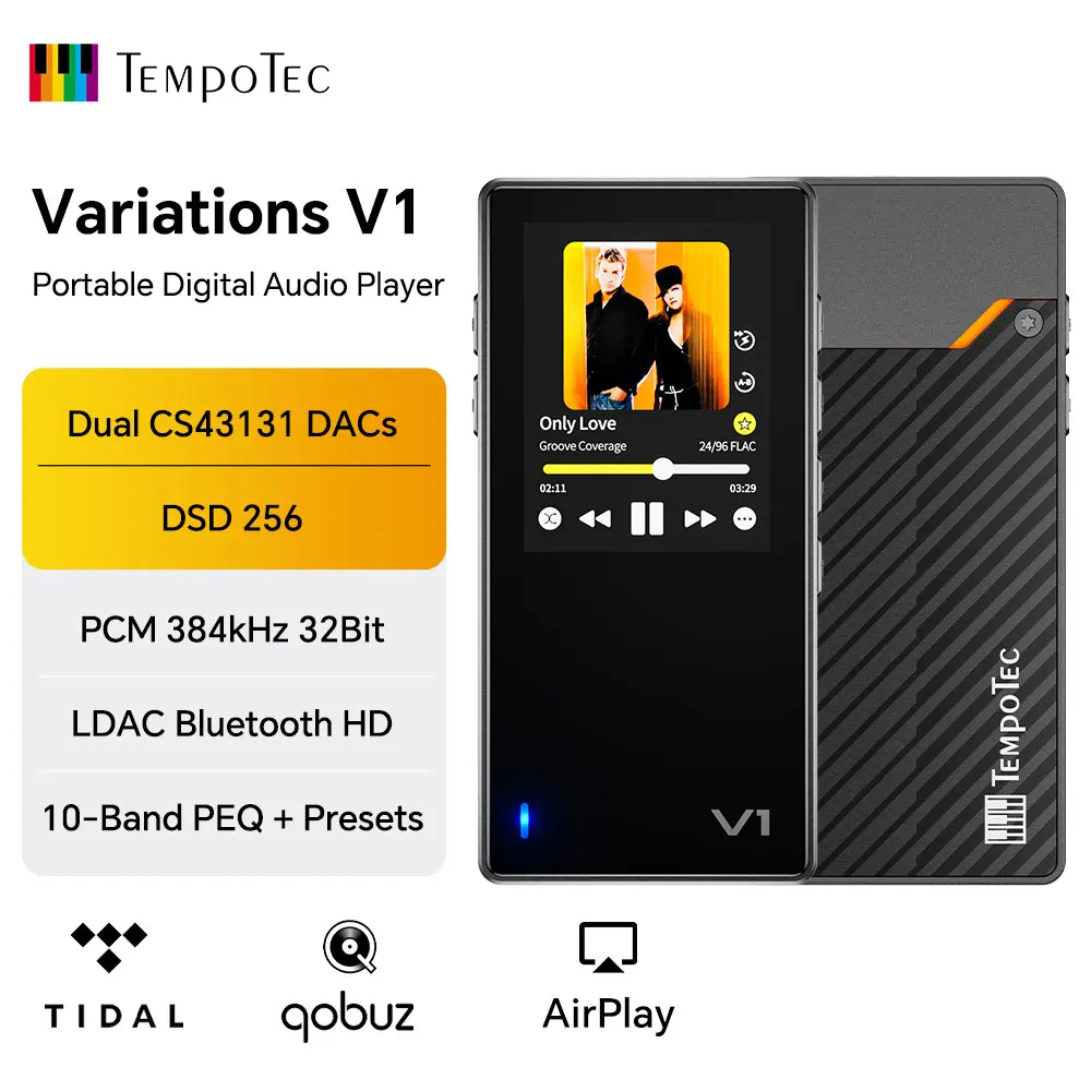 TempoTec Variations V1 EZHiFi HiFI 음악 MP3 플레이어,..