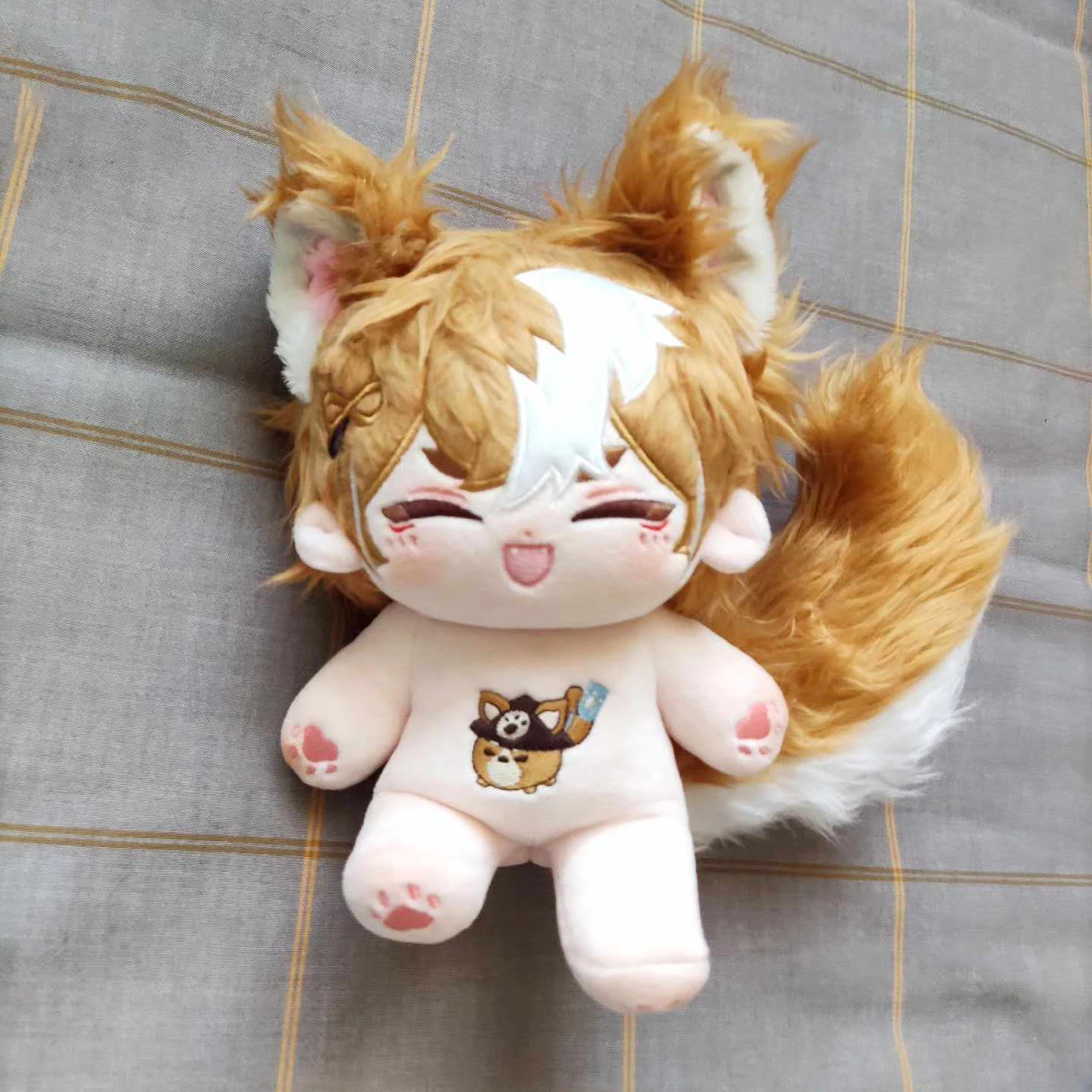 

Anime Gmae Genshin Impact Gorou 20cm Cute Plushie Stuffed Doll Body Cosplay Dress Up Dolls Pillow Mascot Xmas Gift