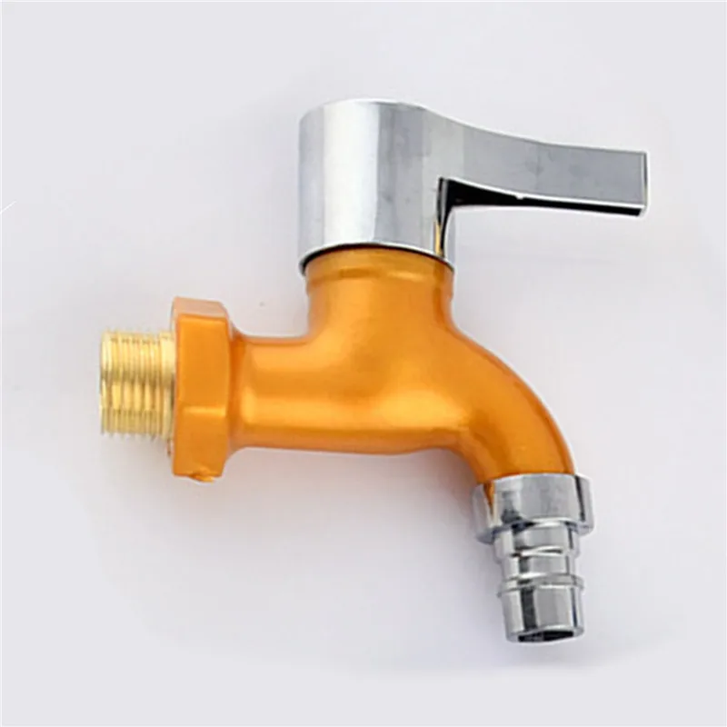 

5Colors Faucet 1/2" Male Thread Wall Mounted Washing Faucet Mental Water Hose Quick Connector Garden Machine Balcony Accessories