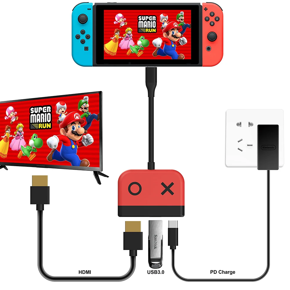 OLED 닌텐도 스위치용 스위치 독, 휴대용 TV 독, HDMI USB 3.0 포트, USB C 충전 스위치, 스팀 데크, 맥북 프로 에어
