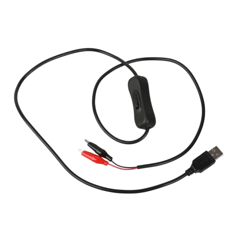 

M17B 100 см USB-разъемы для тестирования провода с кнопкой переключения питания для игрушечной светодиодной лампы